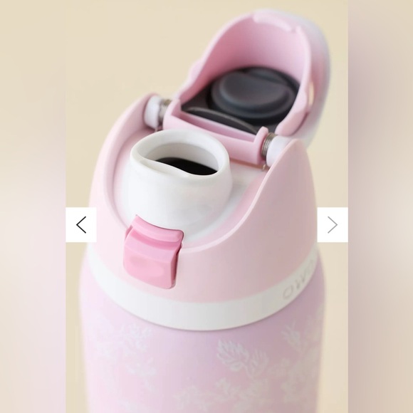 Owala UO Exclusive 32 oz Ribbon Toile Purple Pink Flower Bow Limited Edition NWT - Picture 3 of 7